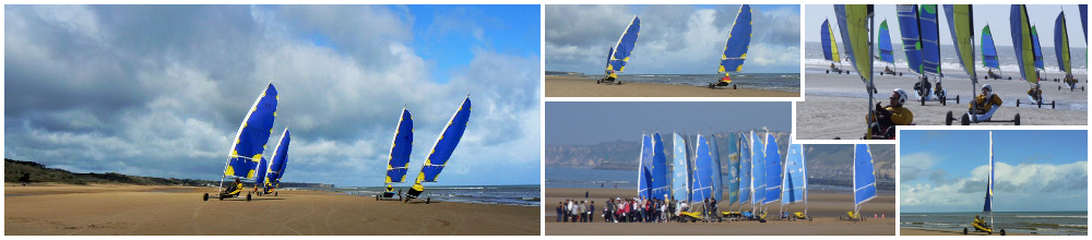 Char à voile à Utah Beach